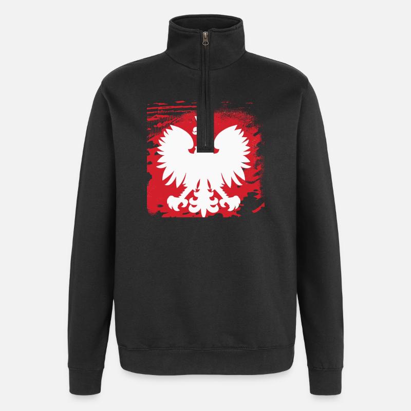 Polen - Quarter-Zip-Sweatshirt - Schwarz