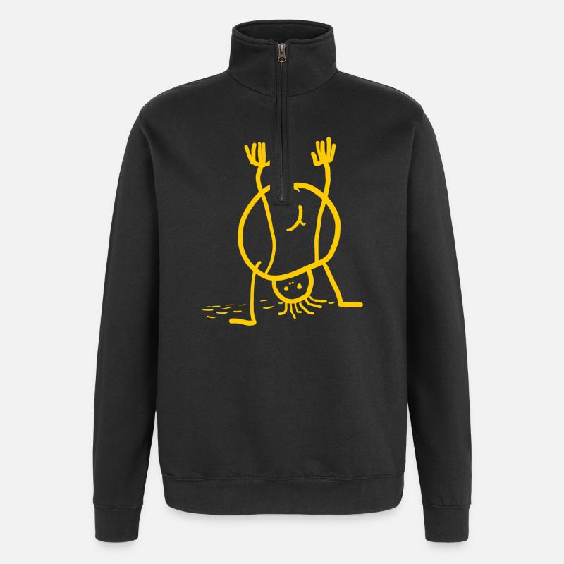 Pupsmann - Quarter-Zip Sweatshirt - black