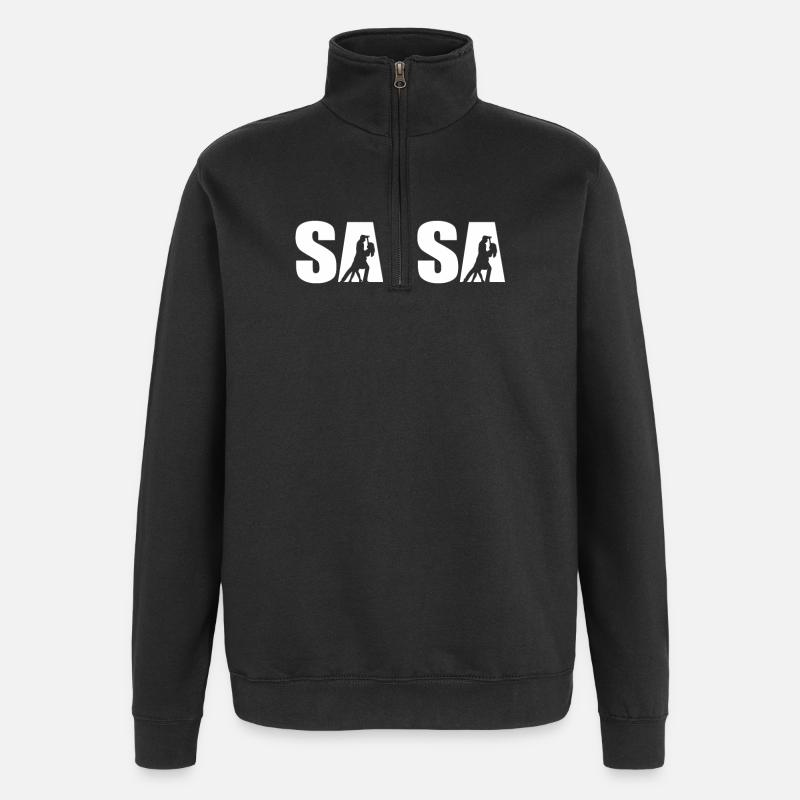 Salsa - Sweat à zip 1/4 - noir