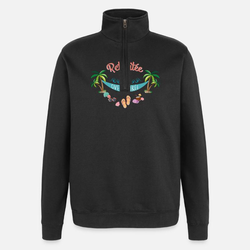 Retraitée Overbookée - Sweat à zip 1/4 - noir