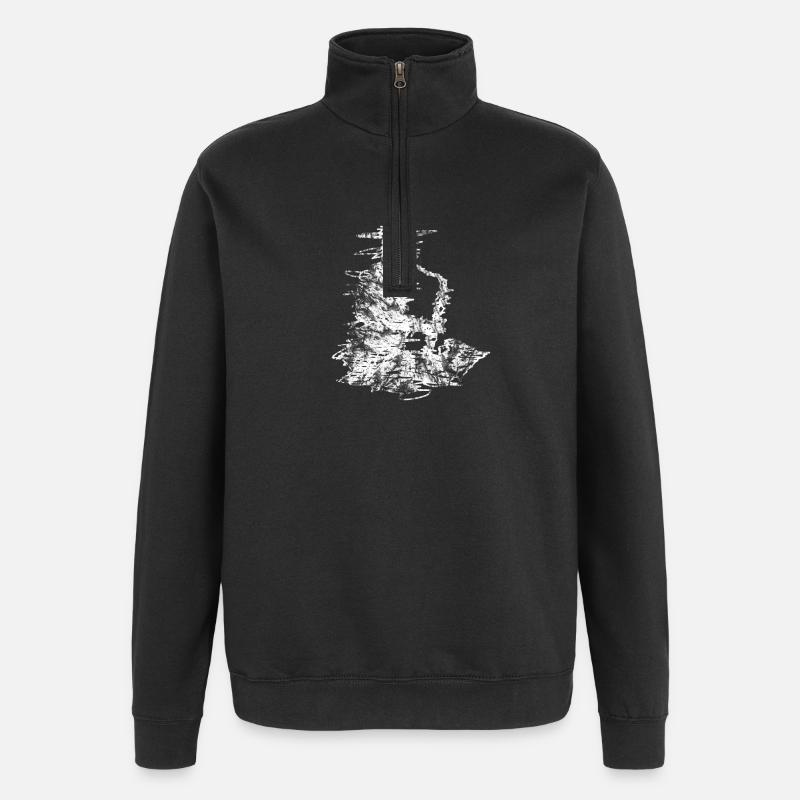 jazz - Sweat à zip 1/4 - noir