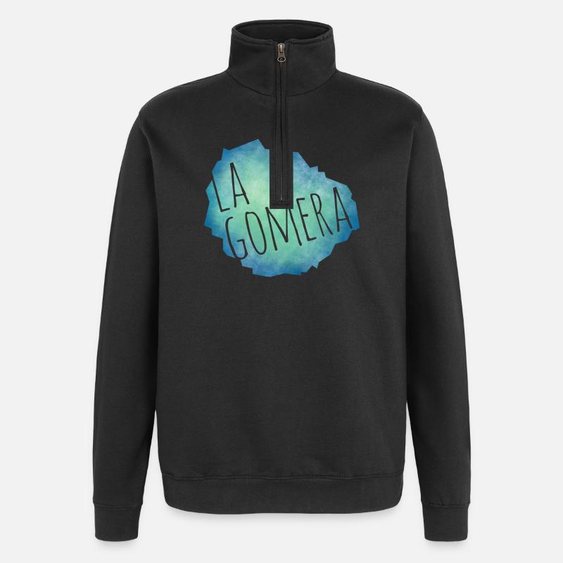 La Gomera - Quarter-Zip-Sweatshirt - Schwarz
