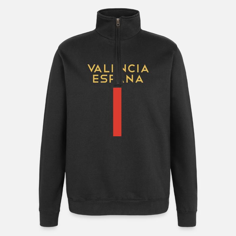 Souvenir Espagne Valence España Souvenir Souvenir - Sweat à zip 1/4 - noir