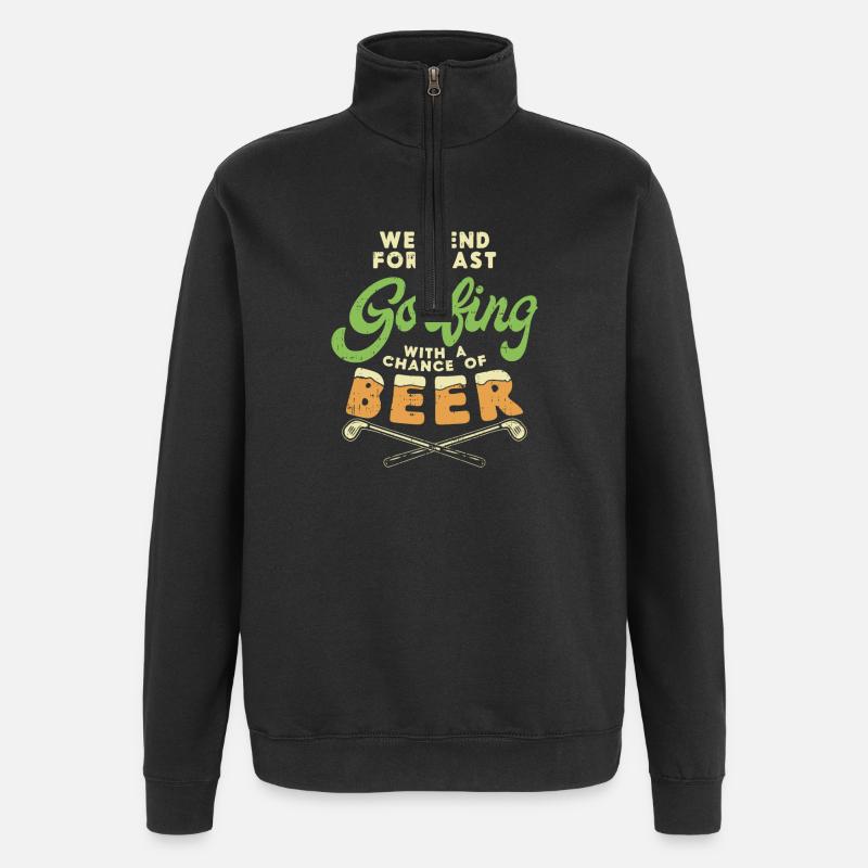 golf - Quarter-Zip Sweatshirt - black