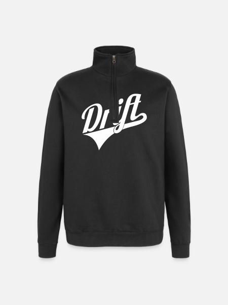 Drift lettering logo - Quarter-Zip Sweatshirt - black