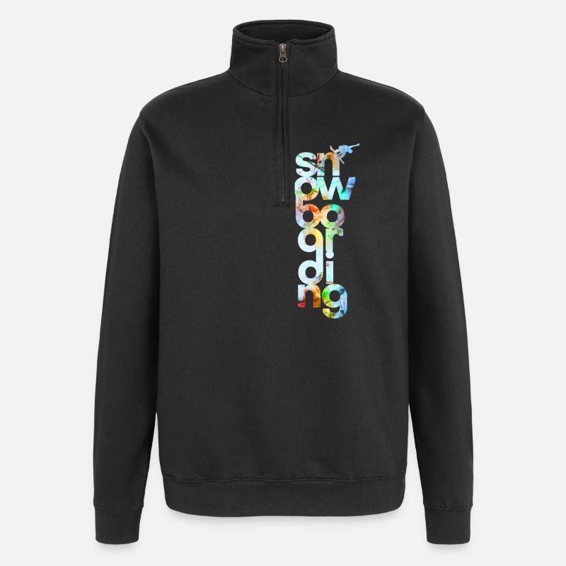 snowboard - Sweat à zip 1/4 - noir