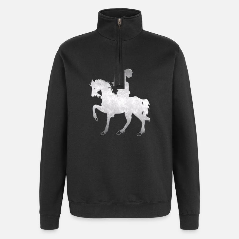 Ritter - Quarter-Zip-Sweatshirt - Schwarz