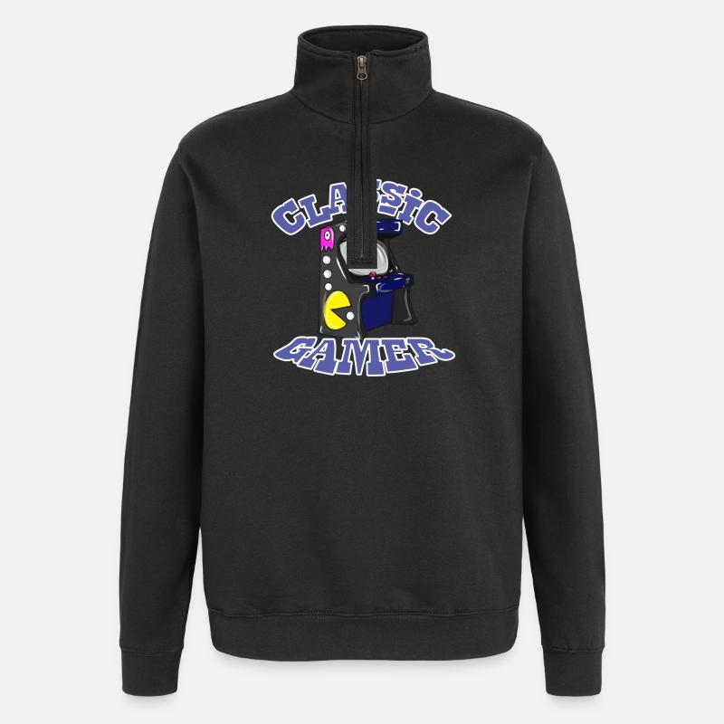 Cadeau de jeu - Sweat à zip 1/4 - noir