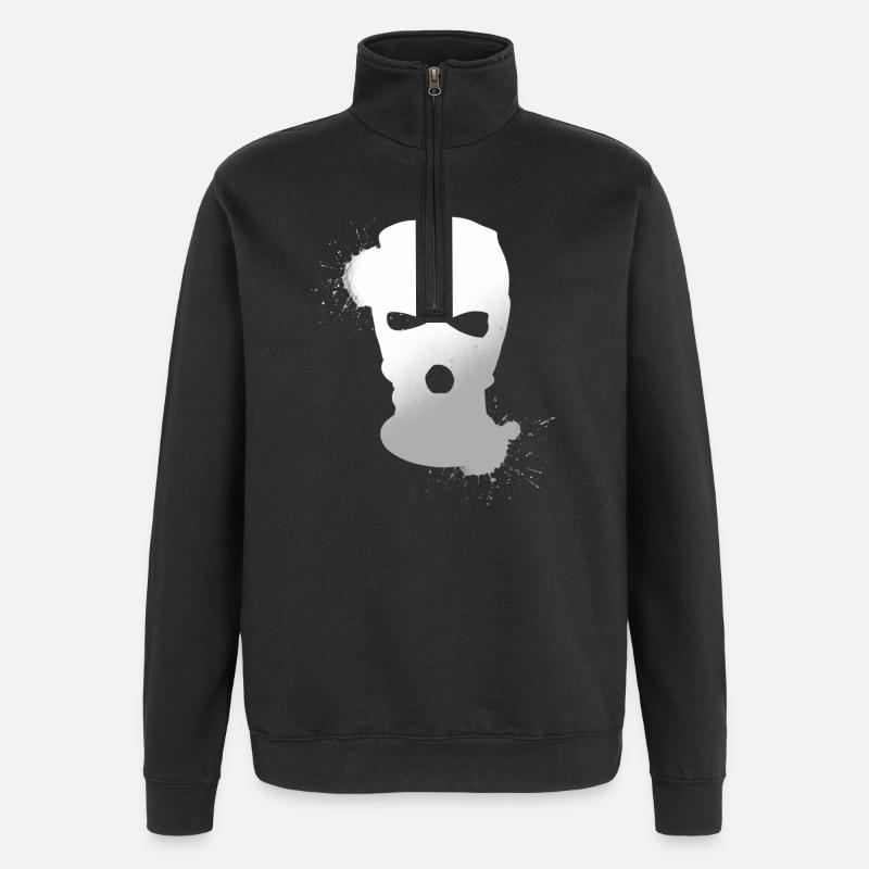 Sturmmaske - Quarter-Zip Sweatshirt - black