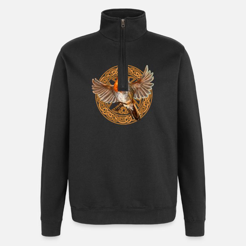 Robin Vogel - Quarter-Zip-Sweatshirt - Schwarz