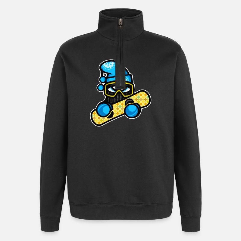 snowboard de sports d'hiver - Sweat à zip 1/4 - noir