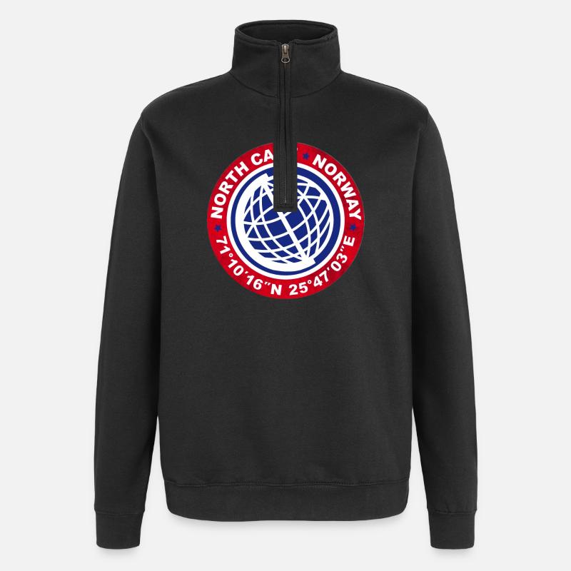 NORTH CAPE NORWAY - Quarter-Zip Sweatshirt - black