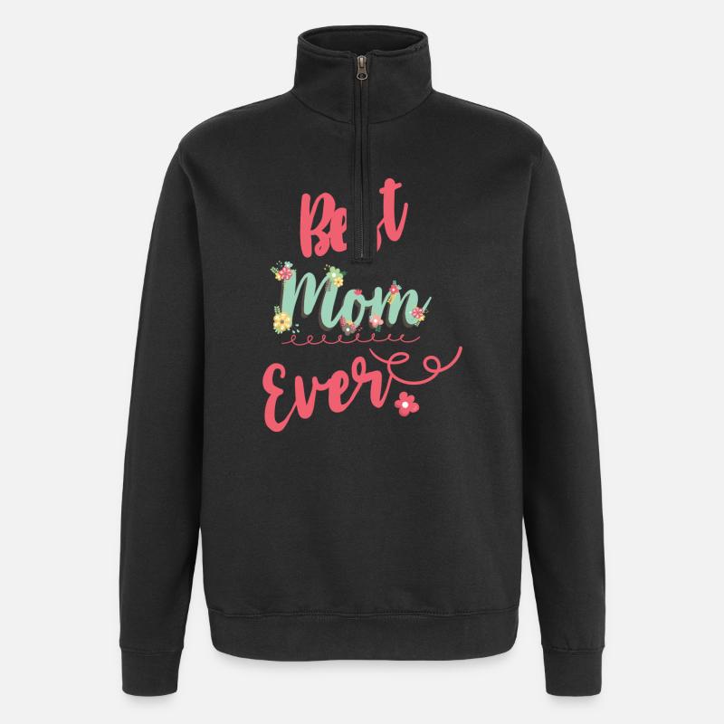 Beste Mama aller Zeiten - Quarter-Zip-Sweatshirt - Schwarz