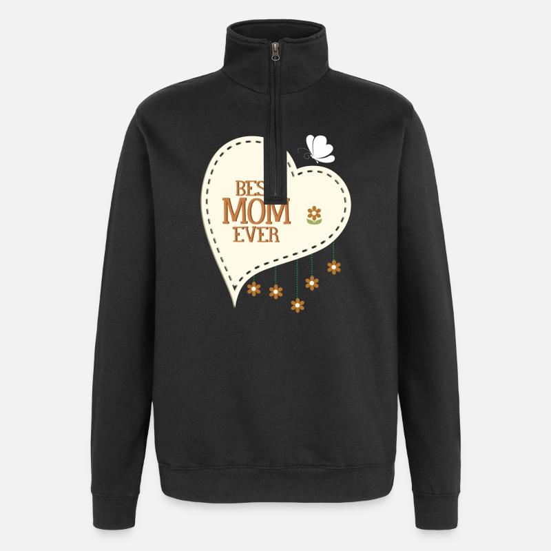 Beste Mutter aller Zeiten - Quarter-Zip-Sweatshirt - Schwarz