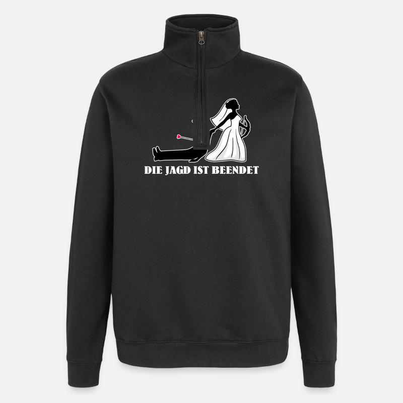 Junggesellinnenabschied Hochzeitsfeier Polterabend - Quarter-Zip-Sweatshirt - Schwarz