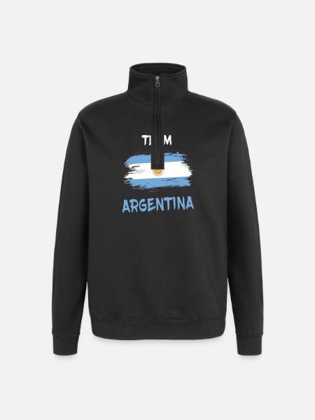 Team Argentina / Gift Buenos Aires - Quarter-Zip Sweatshirt - black