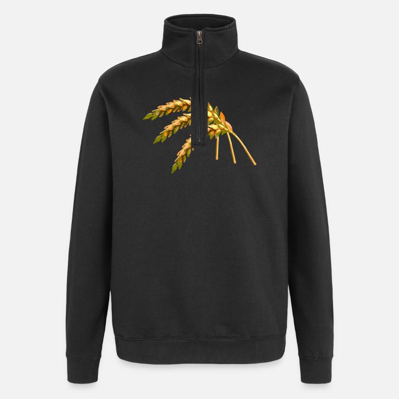 grain - Quarter-Zip Sweatshirt - black