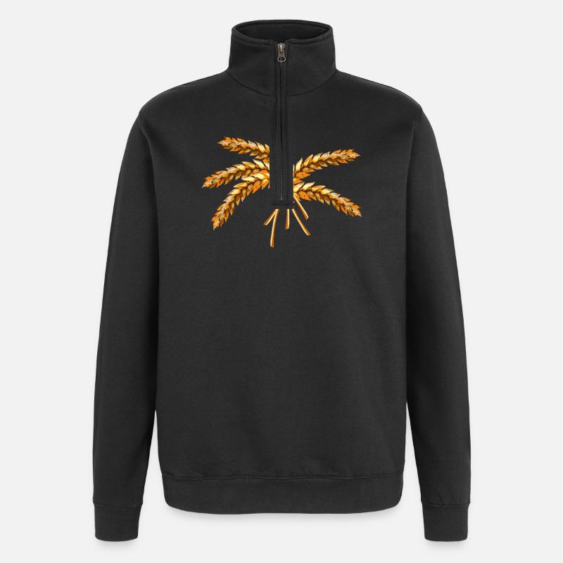 grain - Quarter-Zip Sweatshirt - black