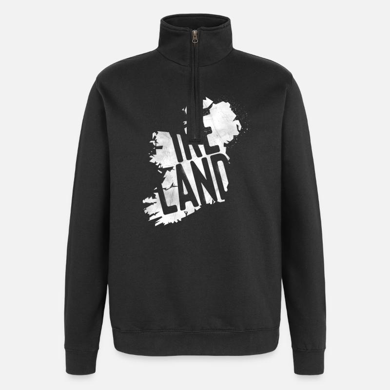 Ireland - Quarter-Zip-Sweatshirt - Schwarz
