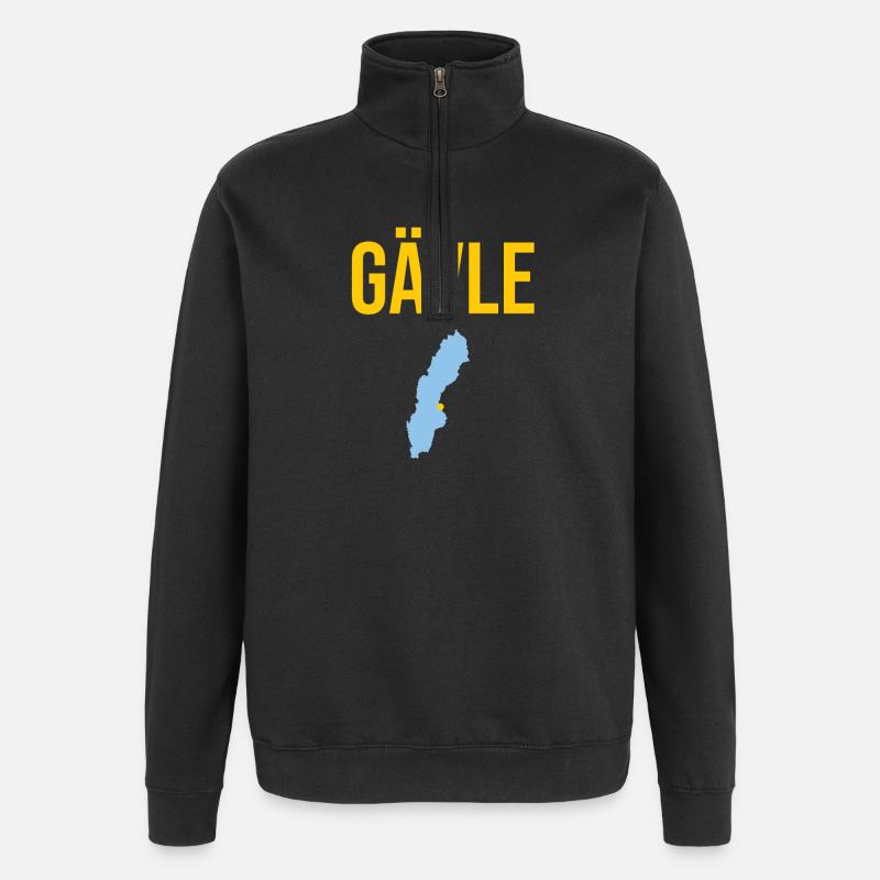 Gaevle Schweden Gävle Sverige Gåvle Suède - Sweat à zip 1/4 - noir
