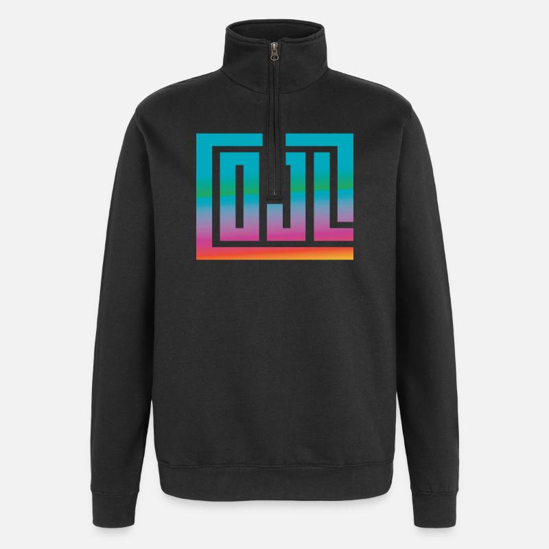 COOL - Quarter-Zip Sweatshirt - black
