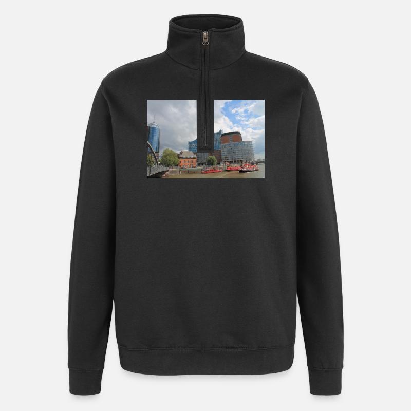 Konzerthaus de Hambourg - Sweat à zip 1/4 - noir