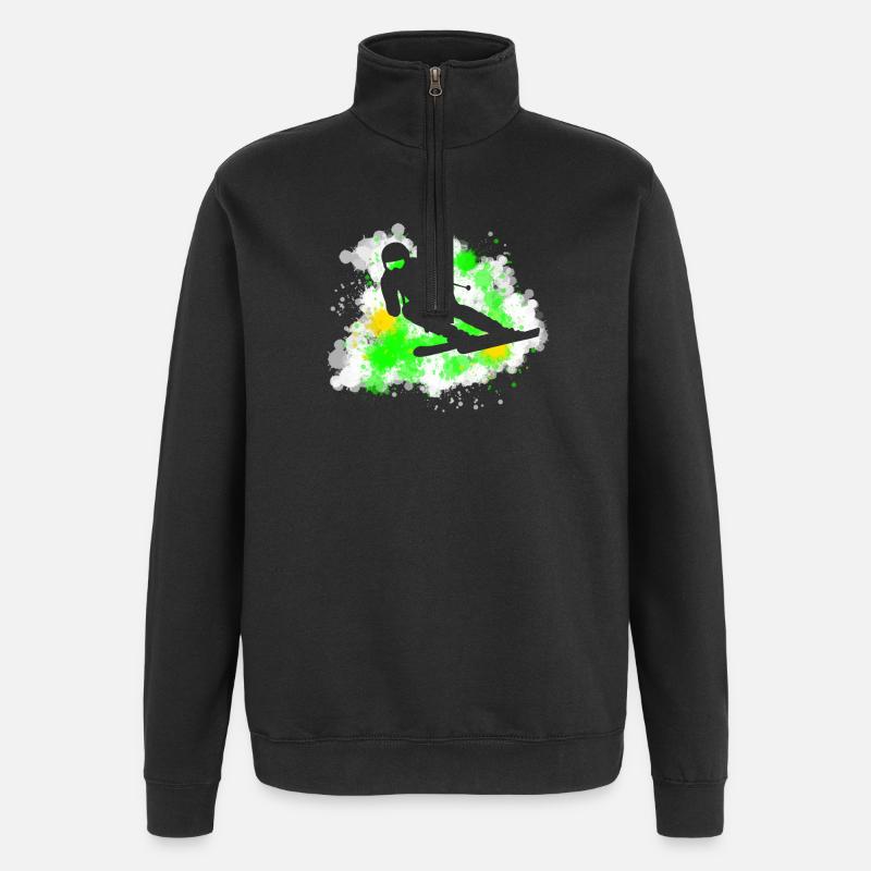 Ski - Sweat à zip 1/4 - noir