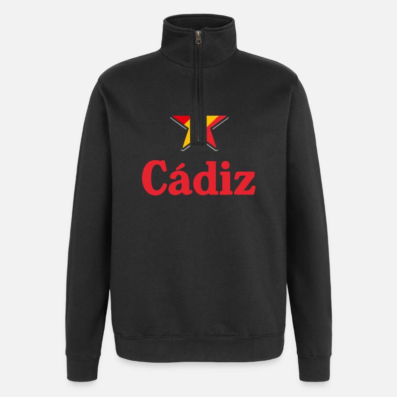 Sterne von Spanien - Cadiz - Quarter-Zip-Sweatshirt - Schwarz