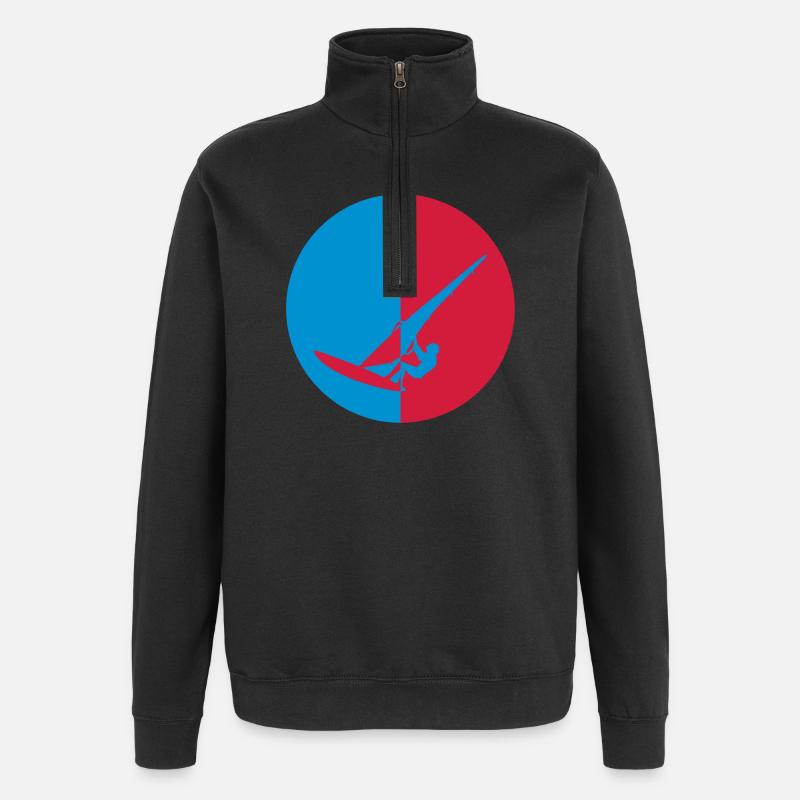 Planche à voile / Véliplanchiste / Windsurf / - Sweat à zip 1/4 - noir