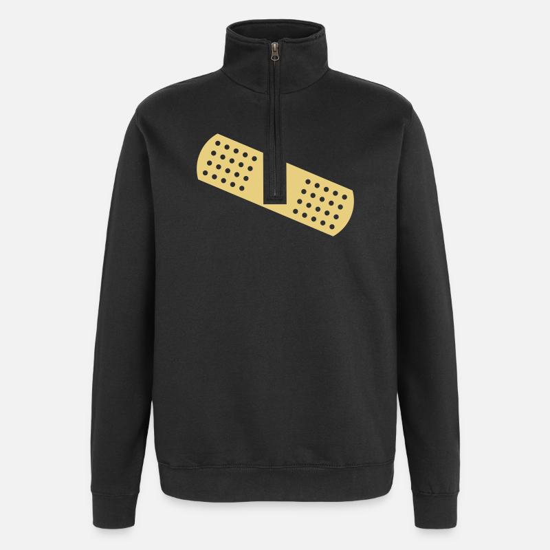 Pansement - Sweat à zip 1/4 - noir