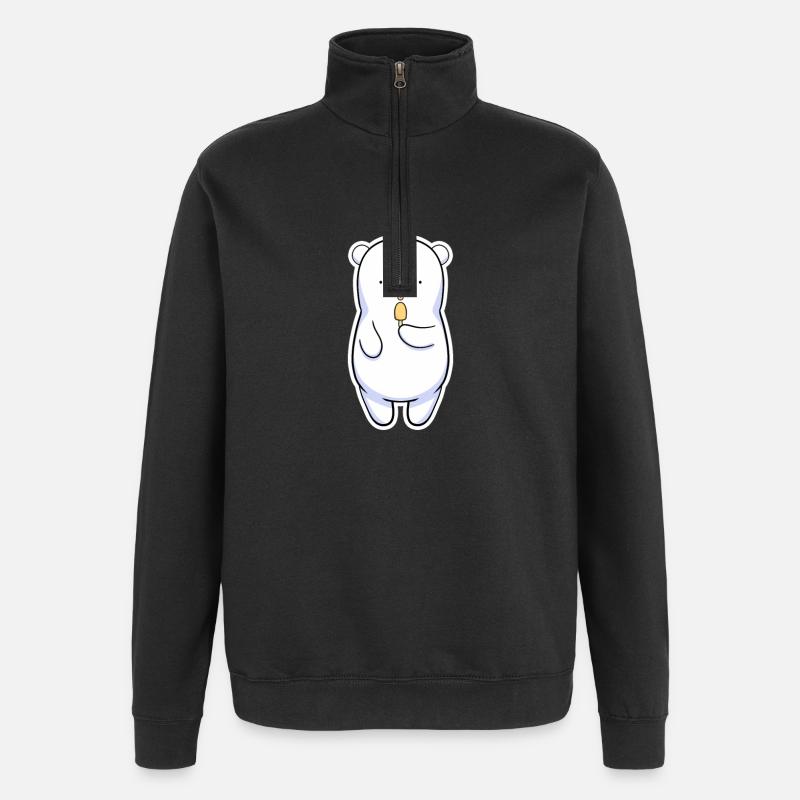 Icebear - Quarter-Zip Sweatshirt - black