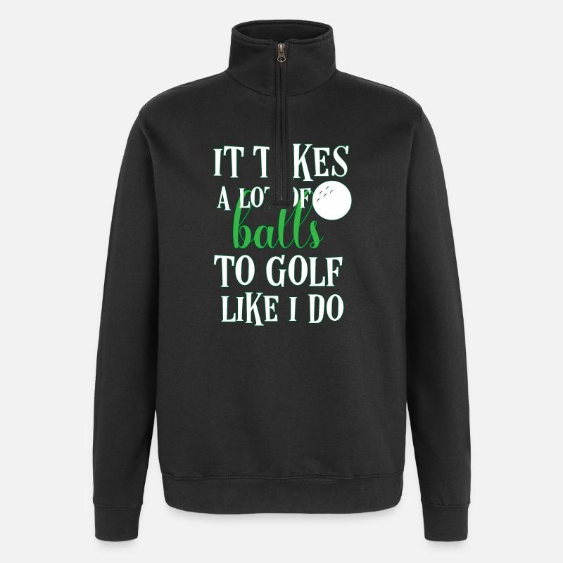 golf - Quarter-Zip Sweatshirt - black