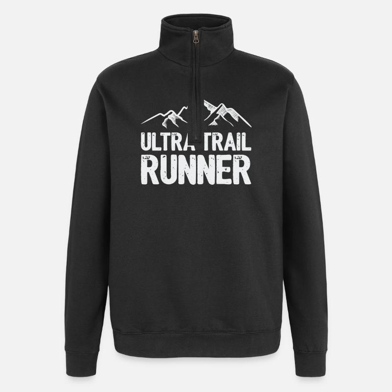 Ultra Trail Runner - Quarter-Zip Sweatshirt - black