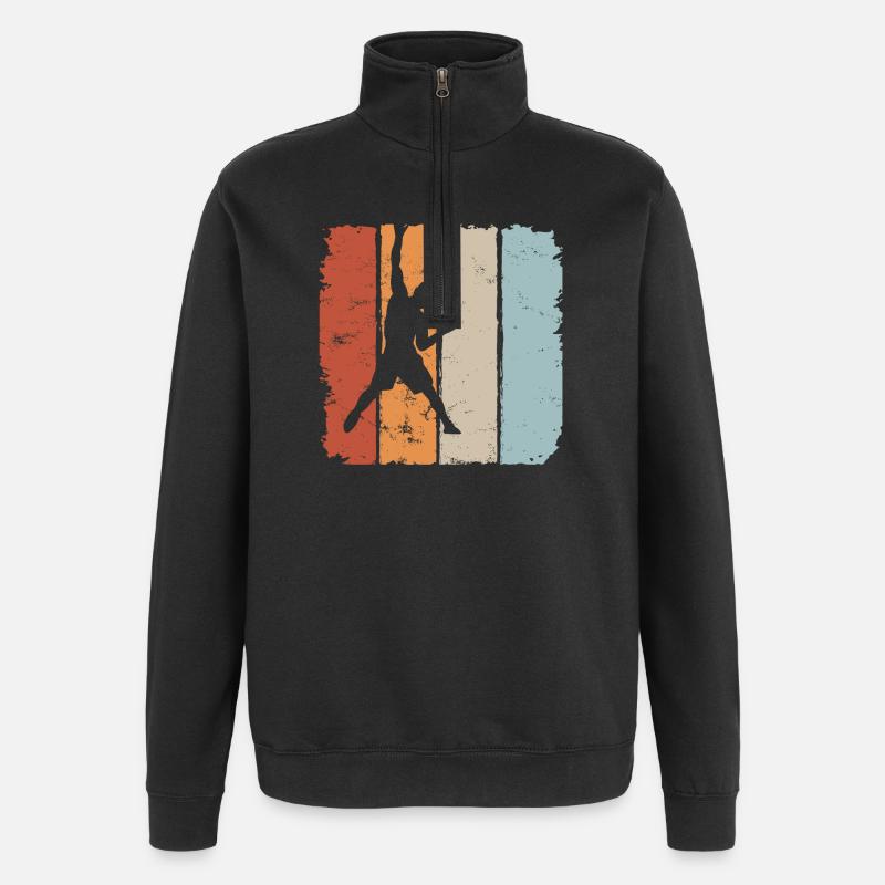 escalade, escalade, escalade, alpinisme, sommet - Sweat à zip 1/4 - noir
