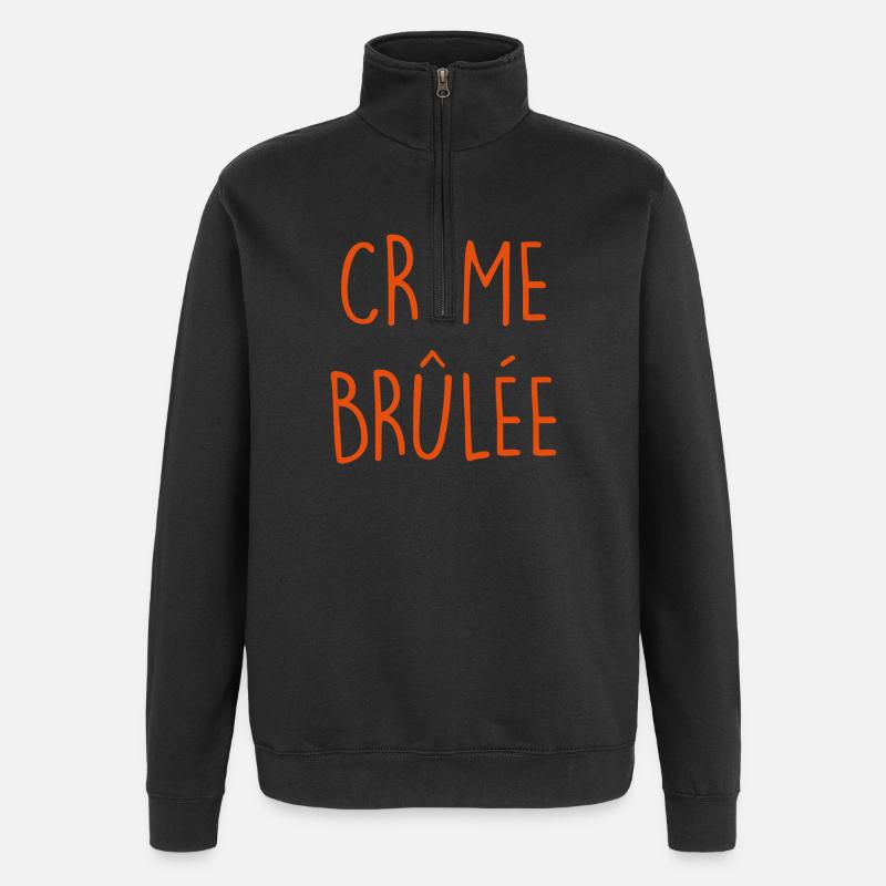 CRÈME BRULEE Pudding - Quarter-Zip Sweatshirt - black