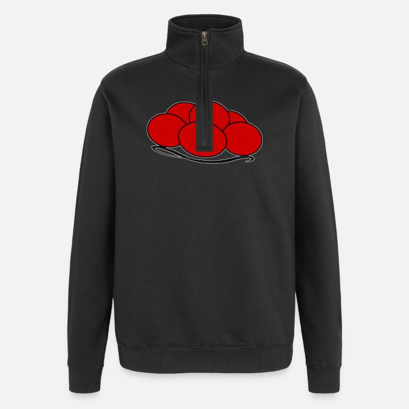 Bollenhut Schwarzwald Freiburg - Quarter-Zip-Sweatshirt - Schwarz
