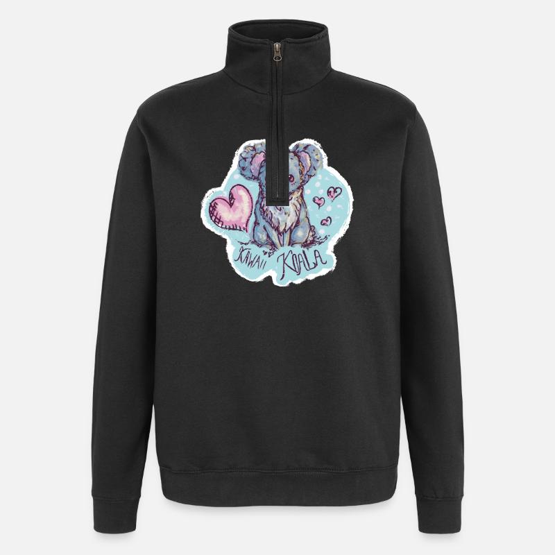 Mein Tier des Jahres - Quarter-Zip-Sweatshirt - Schwarz
