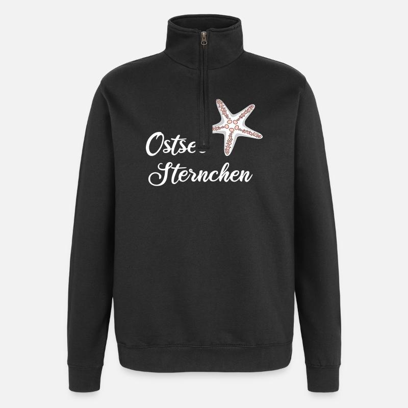 Ostseesternchen - Ostsee Seestern Geschenk - Quarter-Zip-Sweatshirt - Schwarz