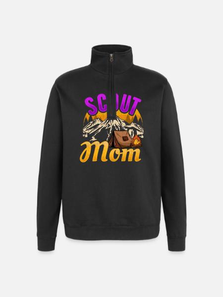 Scout Tents Scout Camp - Quarter-Zip Sweatshirt - black