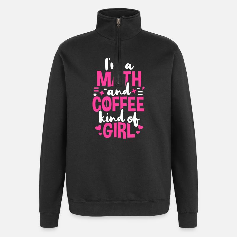 Mathematik Lehrer Student Mathe - Quarter-Zip-Sweatshirt - Schwarz