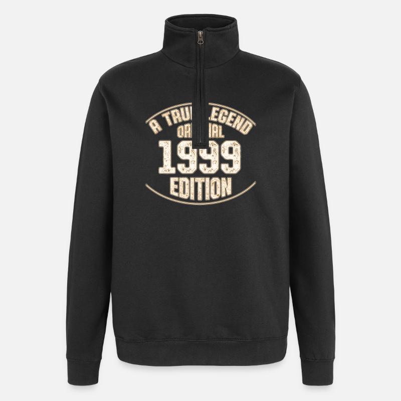 1999 année de naissance - Sweat à zip 1/4 - noir