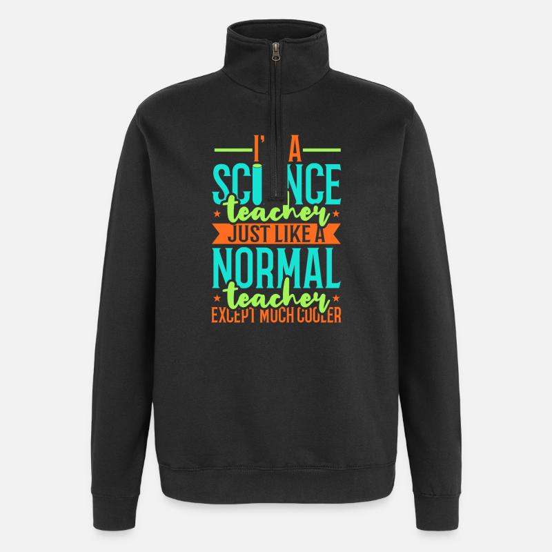 Science - Sweat à zip 1/4 - noir