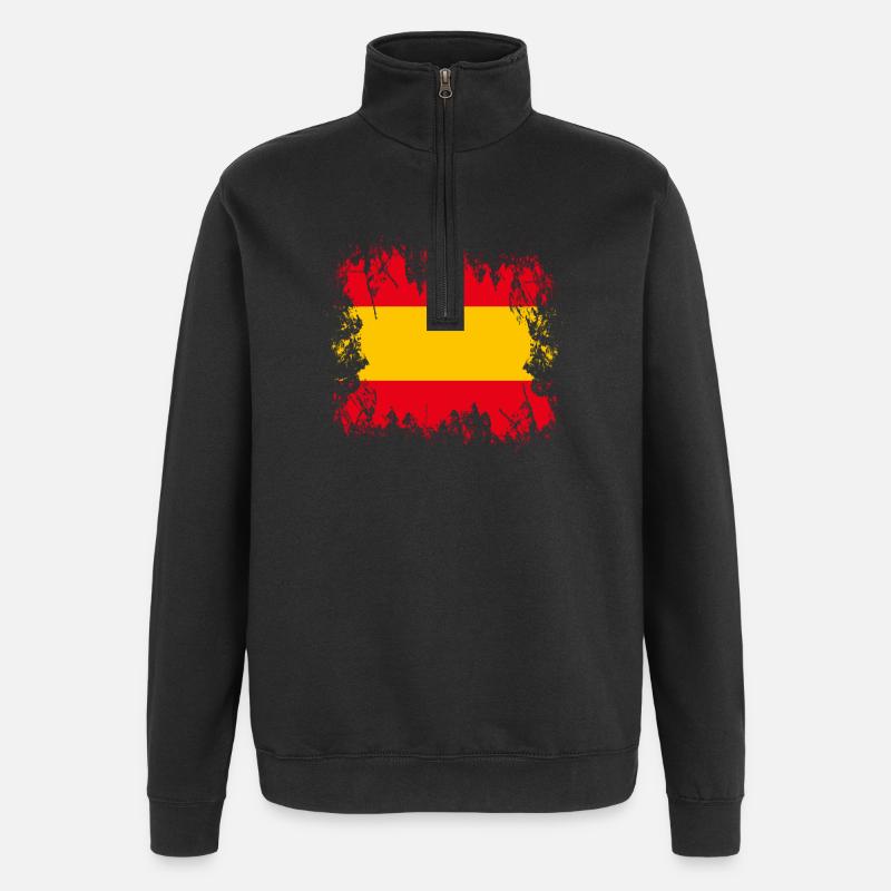 Spanien - Spanien - Quarter-Zip-Sweatshirt - Schwarz