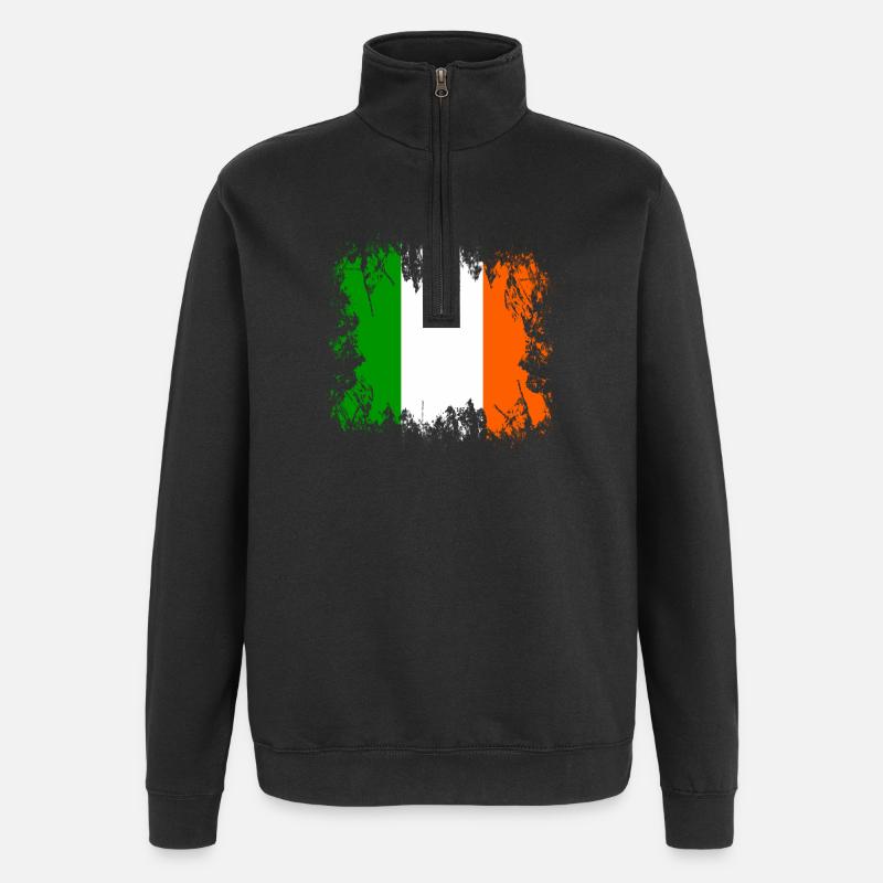 Irlande - Irlande - Sweat à zip 1/4 - noir