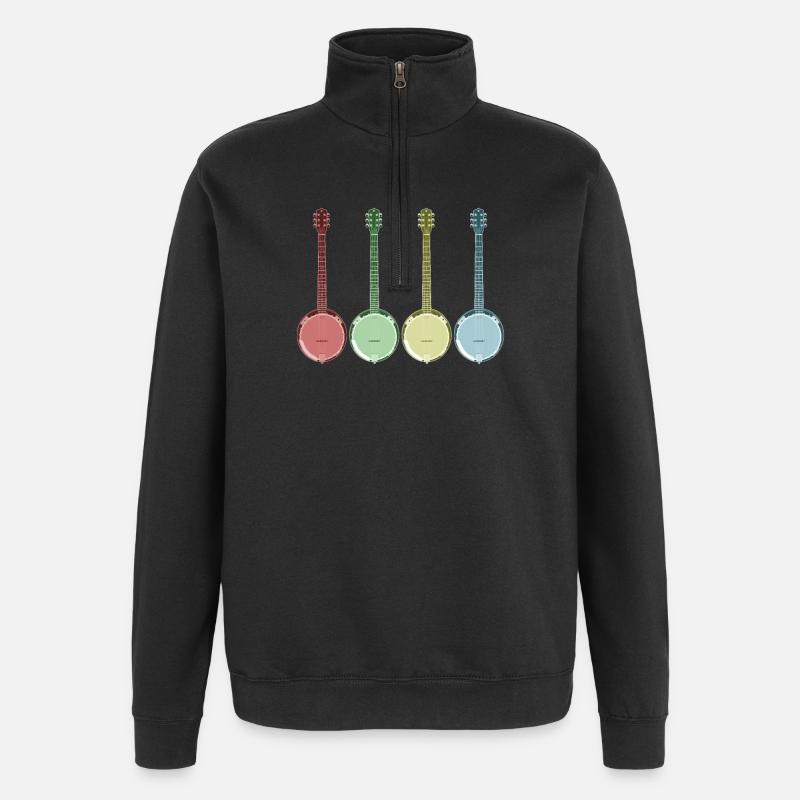 Banjo - Quarter-Zip Sweatshirt - black
