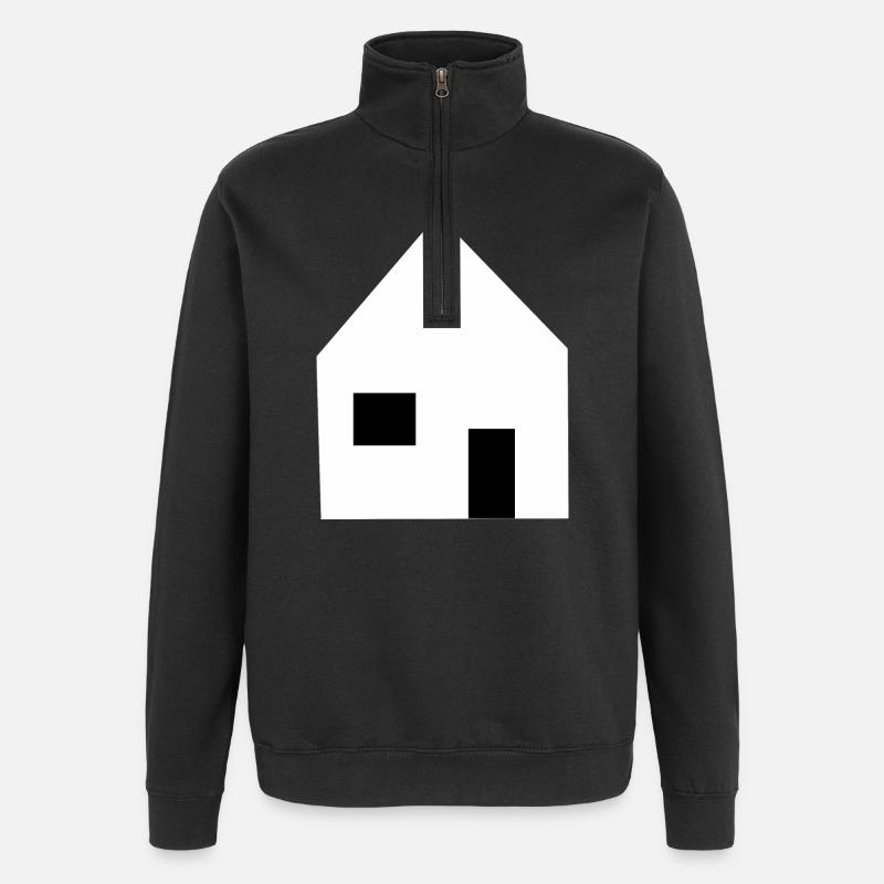 Accueil Maisons Immobilier - Sweat à zip 1/4 - noir