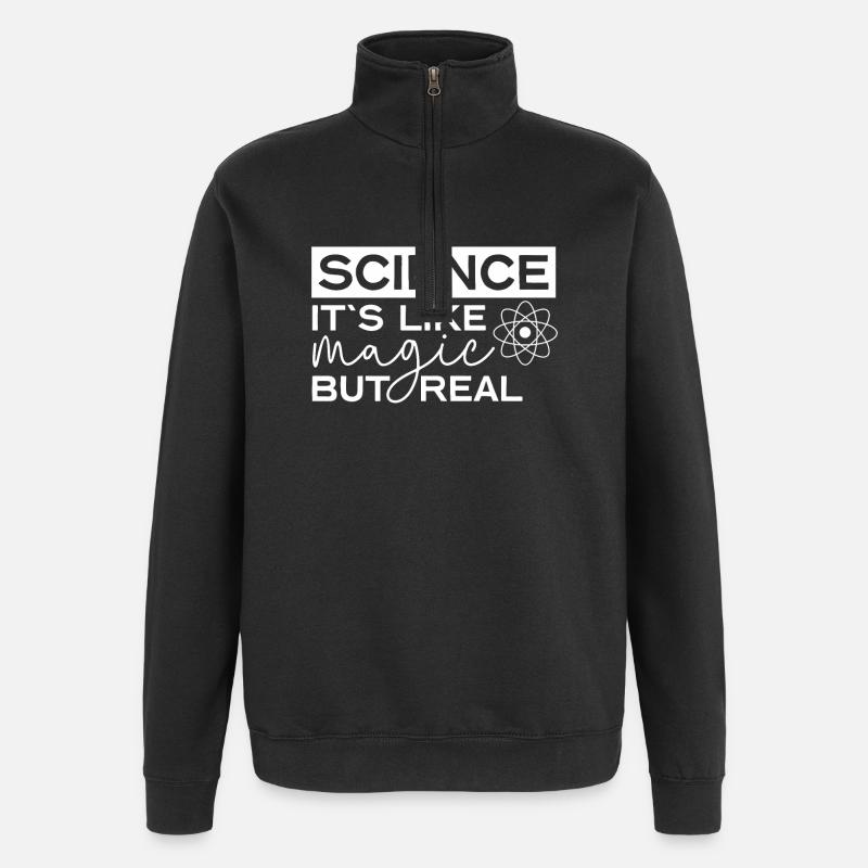 Science - Sweat à zip 1/4 - noir