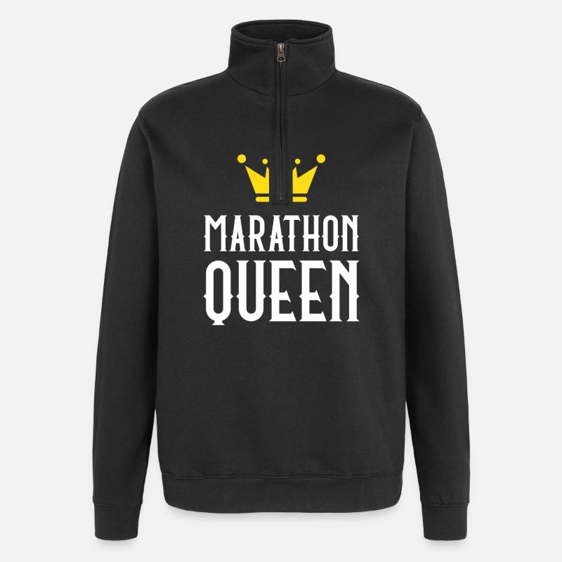 Marathon Queen - Quarter-Zip Sweatshirt - black