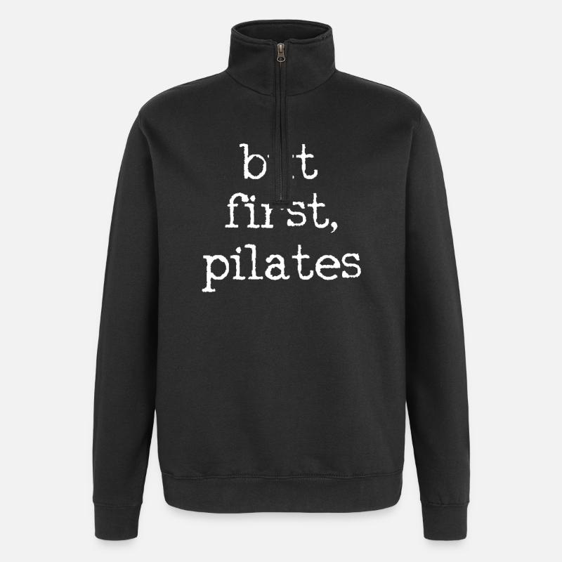 Pilates - Sweat à zip 1/4 - noir