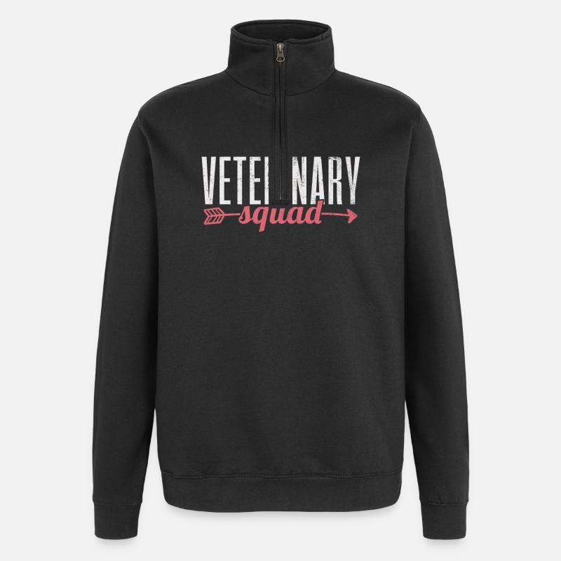 Vétérinaire Assistant vétérinaire Assistant - Sweat à zip 1/4 - noir